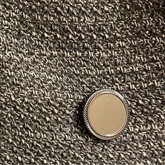 Chico’s  Metallic Tweed Sweater Blazer - Picture 7 of 10